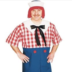 Raggedy Andy Costume - Standard - Chest Size 33-45