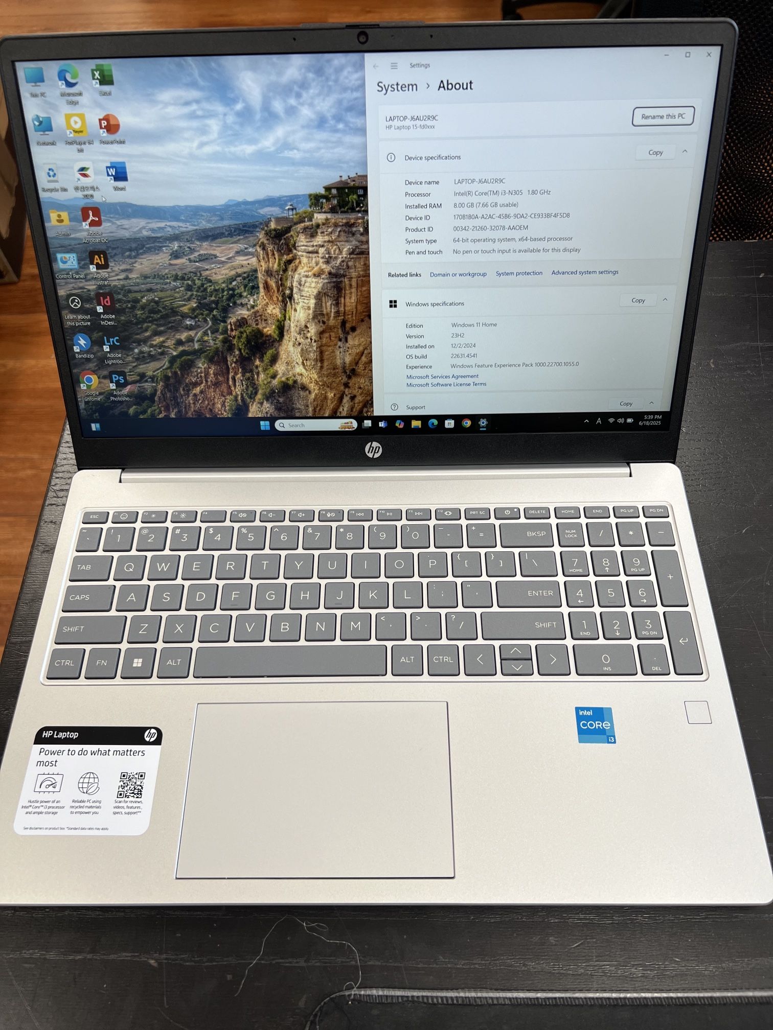 HP Laptop 15.6inch