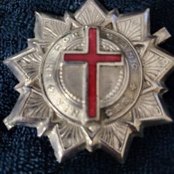 19th Century Knights Templar Freemason Badge