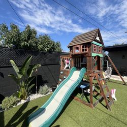 Playhouse For Kids With Swings 