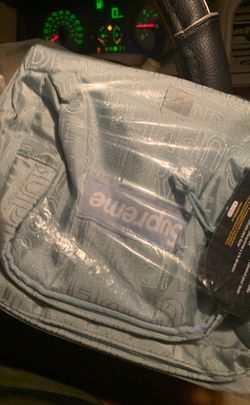 Teal supreme shoulder bag