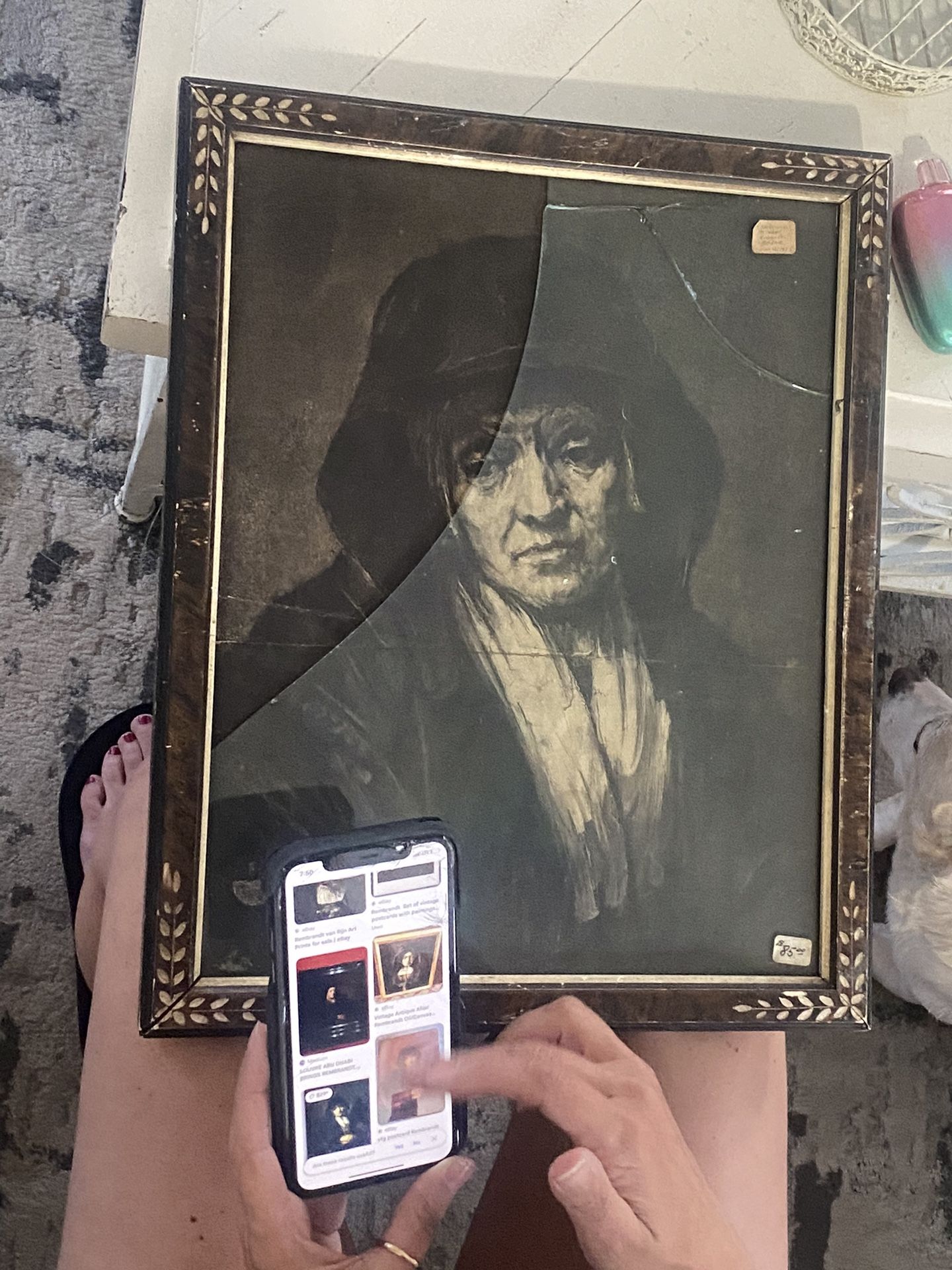 Rembrandt's Mother 1885 PORTRAIT of ARTISTS MOTHER Lg CENTERFOLD Print w STORY This is an antique centerfold engraving from HARPER'S BAZAR, an illust
