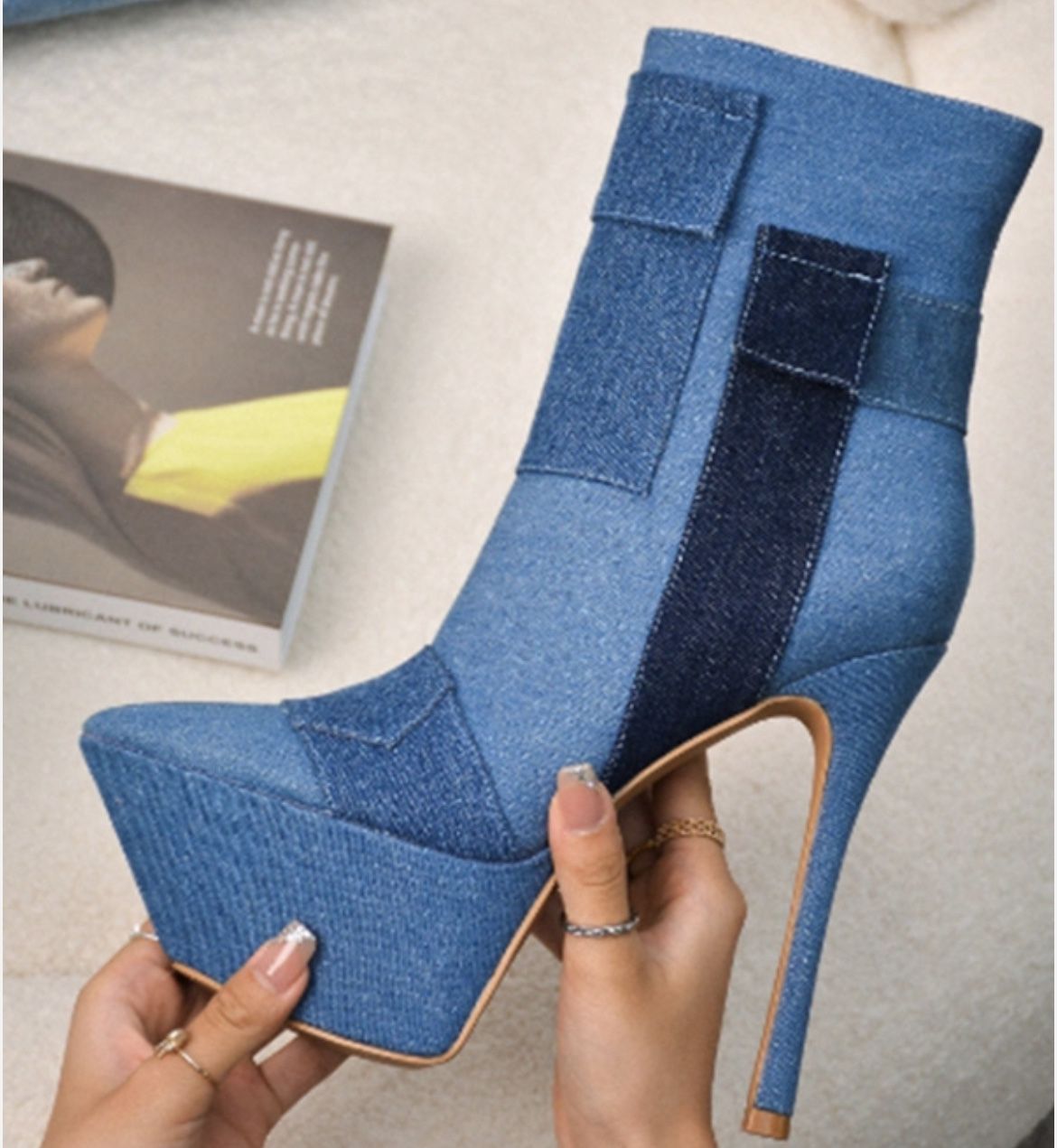 Baddie Boots 8 In Heels Multiple Sizes