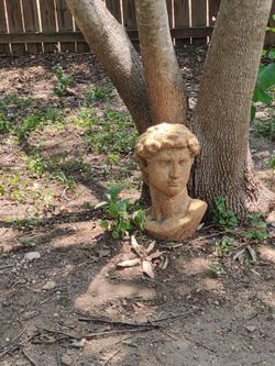 Garden Greek Figurine Head