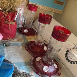 Matching Bird Feeders Three