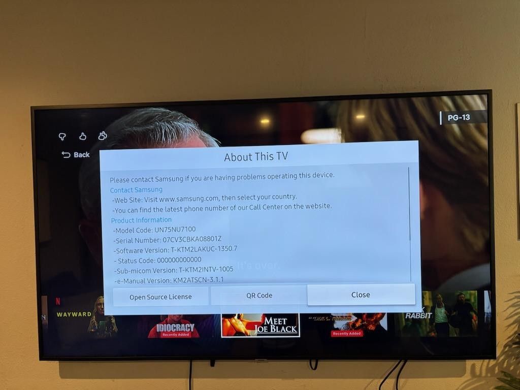Samsung 75' Smart TV