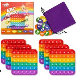 ABC Bingo Games for Kids - Six Educational Alphabet Bingo Popping Mats