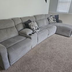Sectional W Chaise Couch Recliner
