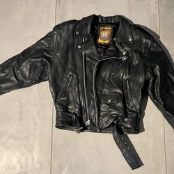 Women IOU Leather Jacket Size S