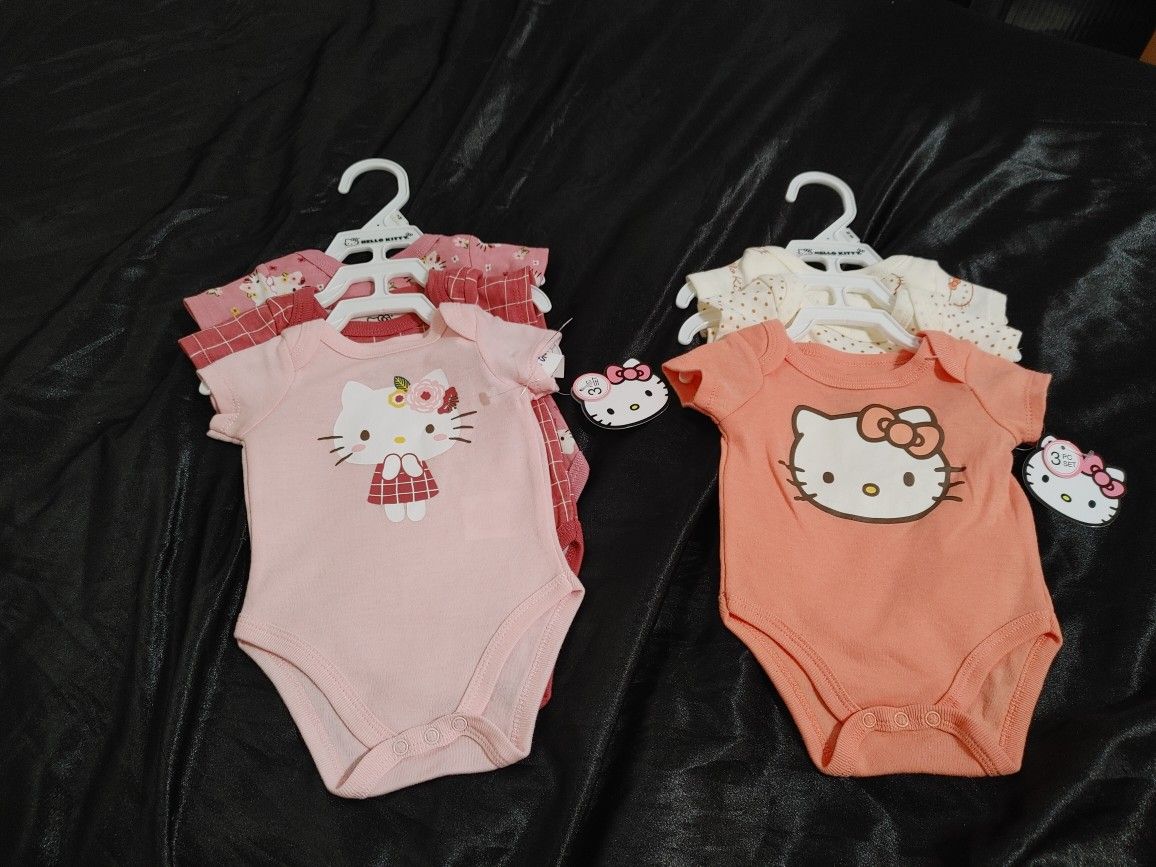 3-Set Hello Kitty Baby Bodysuits - New - $15 Each