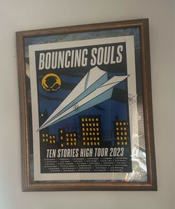 Bouncing Souls Ten Stories High Tour 2023 Signed Poster