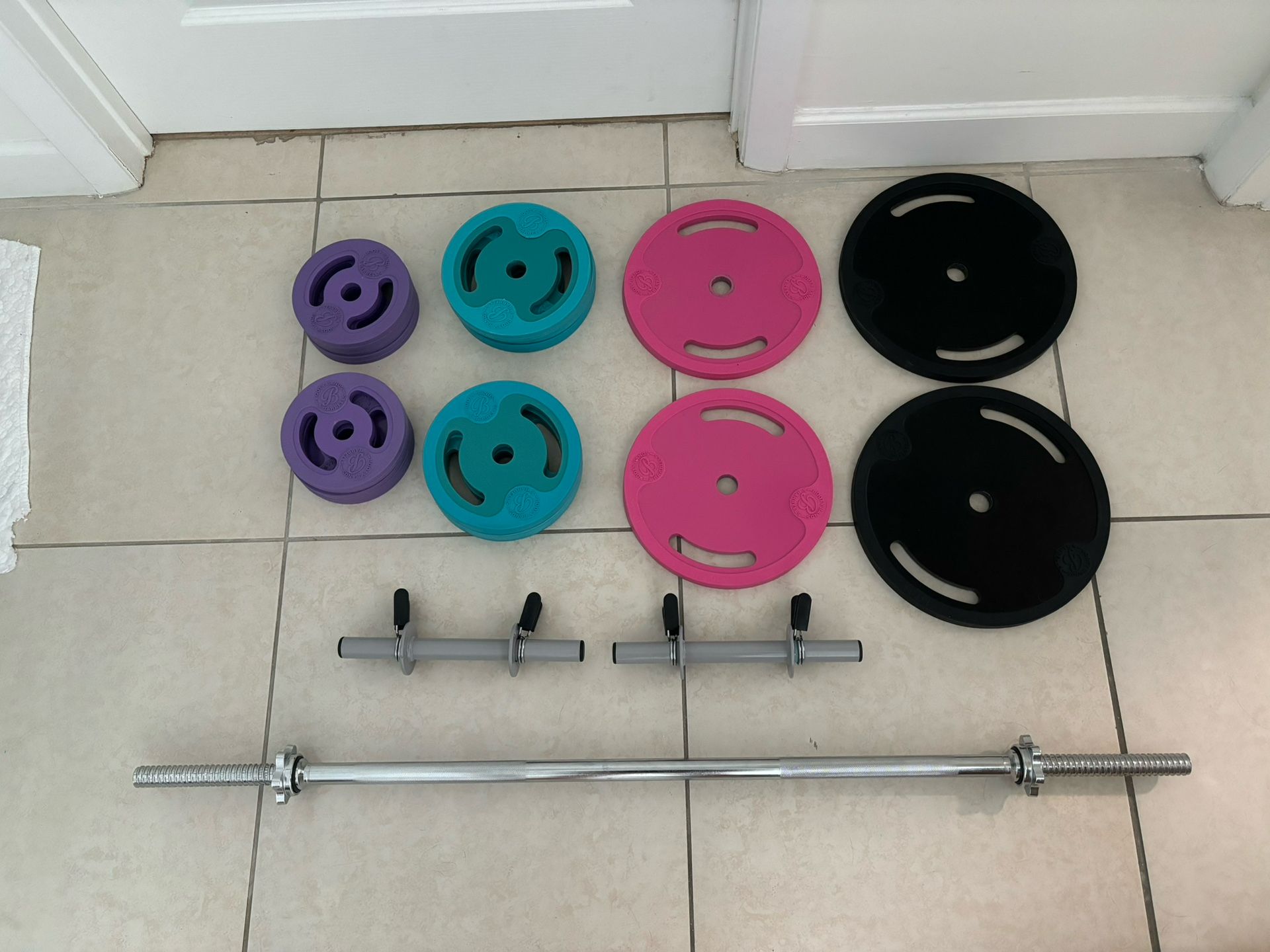 Booty Bands Barbell & Dumbbell Set (FIRM ON PRICE)