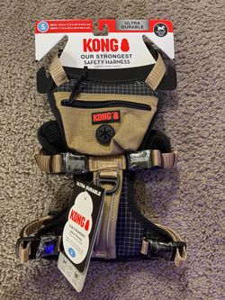 KONG Safety Dog Harness Tan Small Adjustable Durable