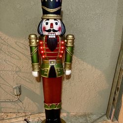 Holiday 6 ft Light-Up Musical Nutcracker Indoor/Outdoor Christmas Décor
