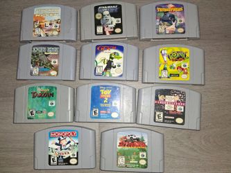 Nintendo 64 Game Cartridges Lot of 11