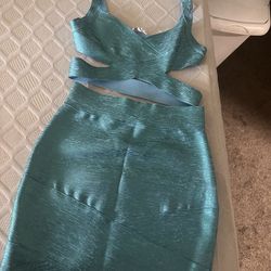 Blue Two Set Outfit 