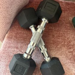 Two 5lb Dumbbells 
