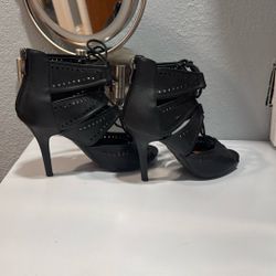 Leather High Heels