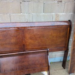 Walnut Wood Bed Frame