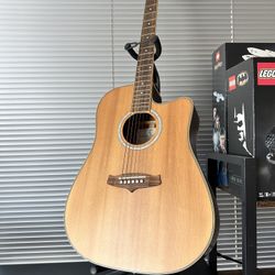 guitar with stand 