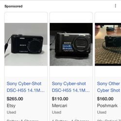 sony cyber shot dsc h55