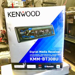Kenwood Bluetooth USB Auxiliary Car Stereo Head Unit 