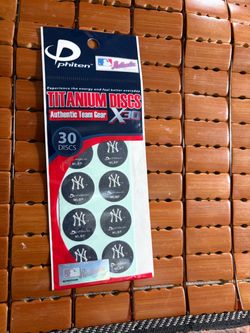 Phiten New York Yankees MLB Authentic Team Gear X30 Titanium Discs 30 ct New