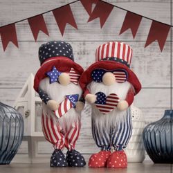 Patriotic Gnome in Top Hat - 12.25"