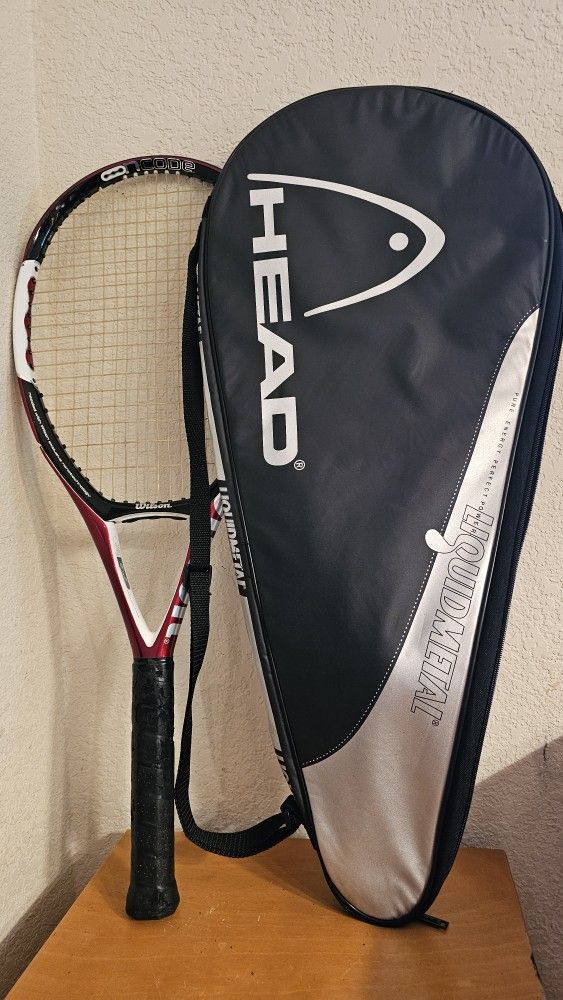 Wilson NCode NS Force Tennis Racket (T7715/ Dampener - 4 3/8 in, Strung Used -Excellent Cond