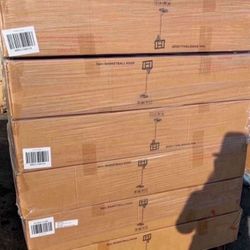 Portable Basketball Hoop Height Adjustable Basketball Hoop Stand 6.6ft - 10ft with 44 Inch Backboard