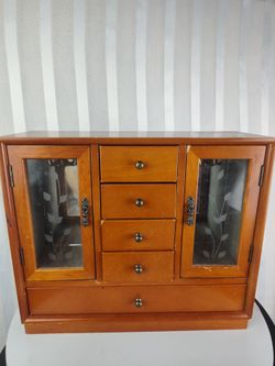 11 in wood jewelry box