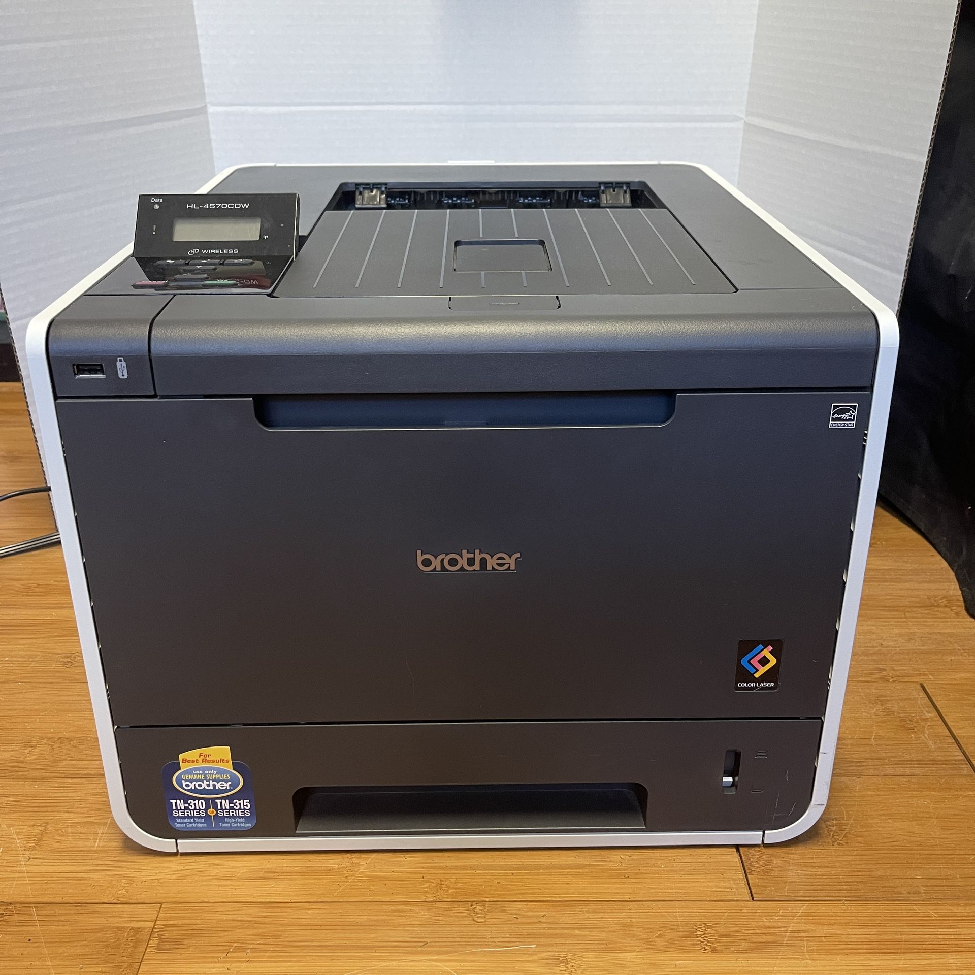 Brother Color Laser Printer HL-4570CDW With Wireless Networking And Duplex