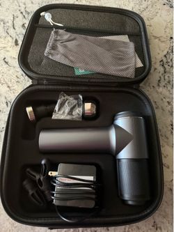 Massage Gun Deep Tissue Massager for Athletes, Nekteck Handheld Percussion Muscle Fascial Gun with 5 Adjustable Speed and 6 Accessories Head,