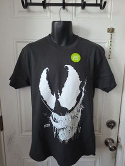 HUF x Marvel Spider-Man Venom Vile Black  GITD T-Shirt Medium NWT (X)