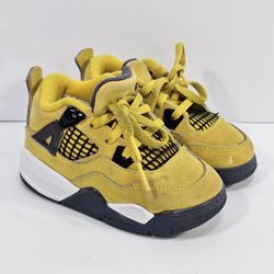 Nike Air Jordan 4 Retro TD 'Lightning' 2021 BQ7670-700 US Size 7C Kids