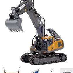 1-1 1-1 Remote Control Excavator Digger with Lights and Sound Effects, 1:20 2.4G