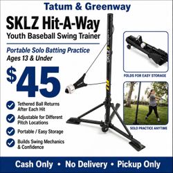 SKLZ Hit-A-Way Youth Baseball Swing Trainer – Portable Batting Practice – $45
