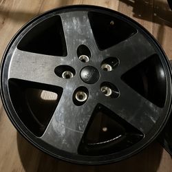 (5) New Jeep Wrangler Factory Wheel / 18” Black