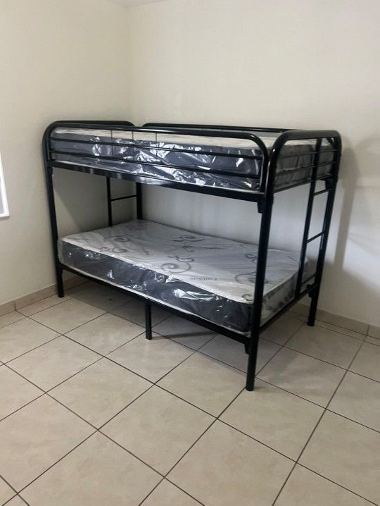 Bunk Bed Twin TWIN Size Bunk Litera TWIN MATTRESSES INCLUDED Camarote TWIN 