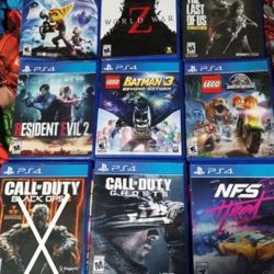 PS4 Games, $14 Each