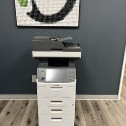 Lexmark MX711de MX711 Monochrome Laser Printer Fax Copy Scan AirPrint Extra Tray