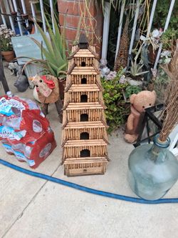 Bamboo bird house
