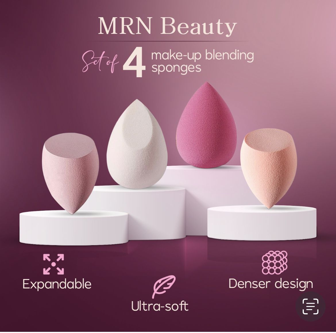 Christmas gift for Her and makeup lovers-Beauty blender/sponge-beauty foundation, powder sponge MRNBEAUTY