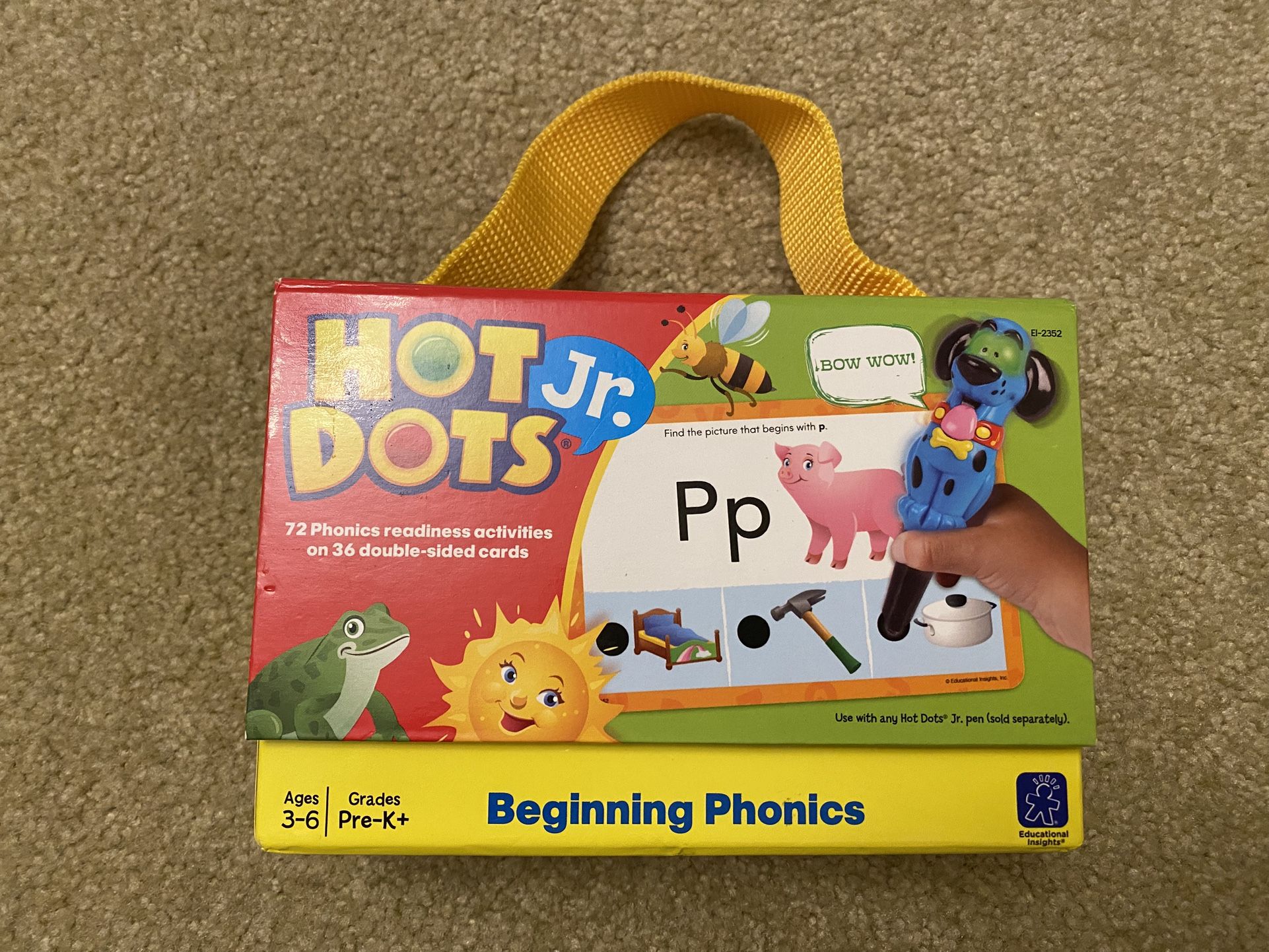 Hot Shots Jr. Beginning Phonics ”Board game” For Kids (has all pieces)