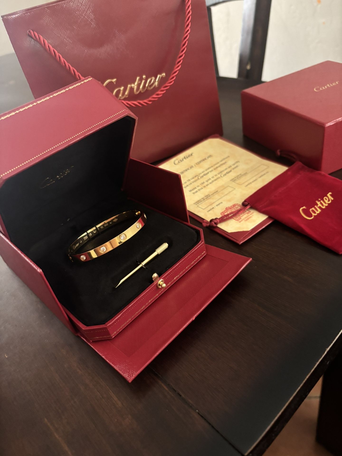 Love Bracelet/ 10 Diamonds