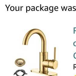 Brandnew Brush Gol Bathroom Faucet Never Used I Ordered It Wednesday ,It’s Too Big For My Sink ,don’t Feel Like Going Threw The Hassle Of Returning It