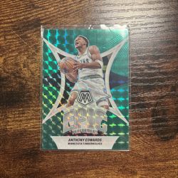2023-24 Mosaic Epic Performers Green Mosaic Prizm #20 Anthony Edwards