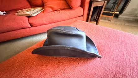 Henschel Hat Co. Black Leather Outback Hat – Medium