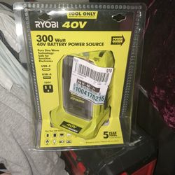 Ryobi 40v Battery Power Source Tool Only