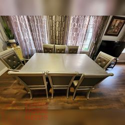 7- Pieces gray color Dining set